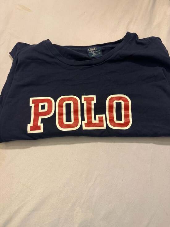Polo Ralph Lauren Other - Polo Ralph Lauren Vintage Collegiate Block Spellout Navy T-Shirt